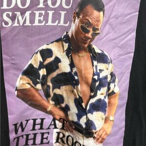 The Rock with Bold Print size large